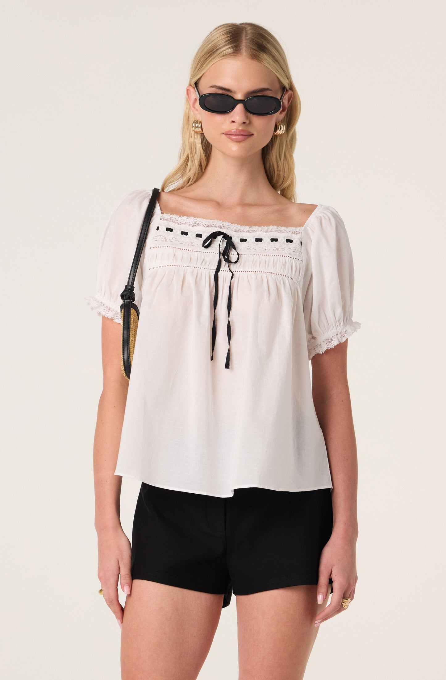 Mariana High-Rise Stretch Mini Shorts