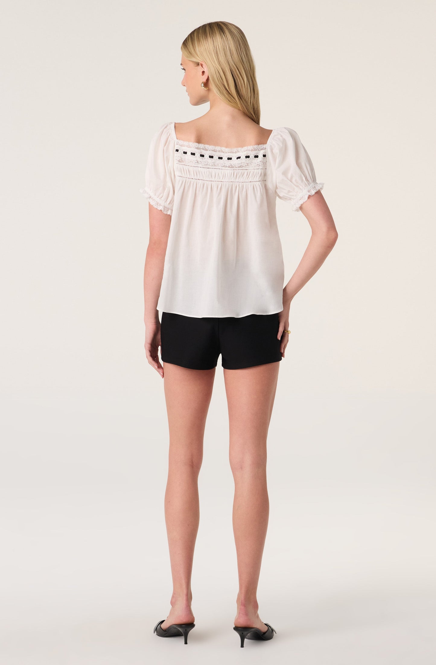 Mariana High-Rise Stretch Mini Shorts