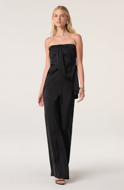 Keona Satin High-Rise Flared Pants