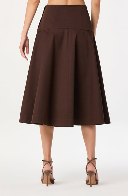 Drop Waist A-Line Skirt