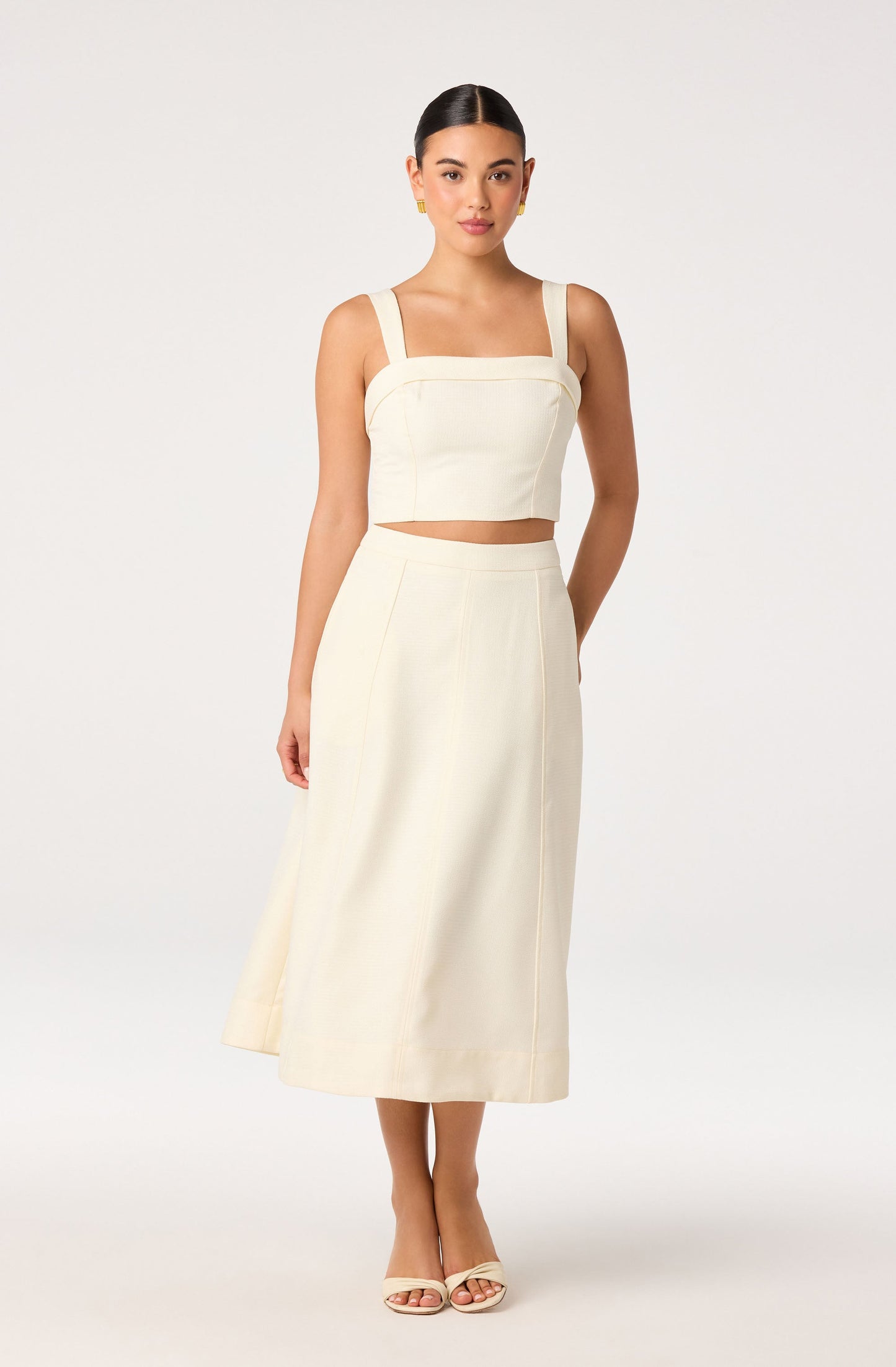 Kinslee A-Line Midi Skirt