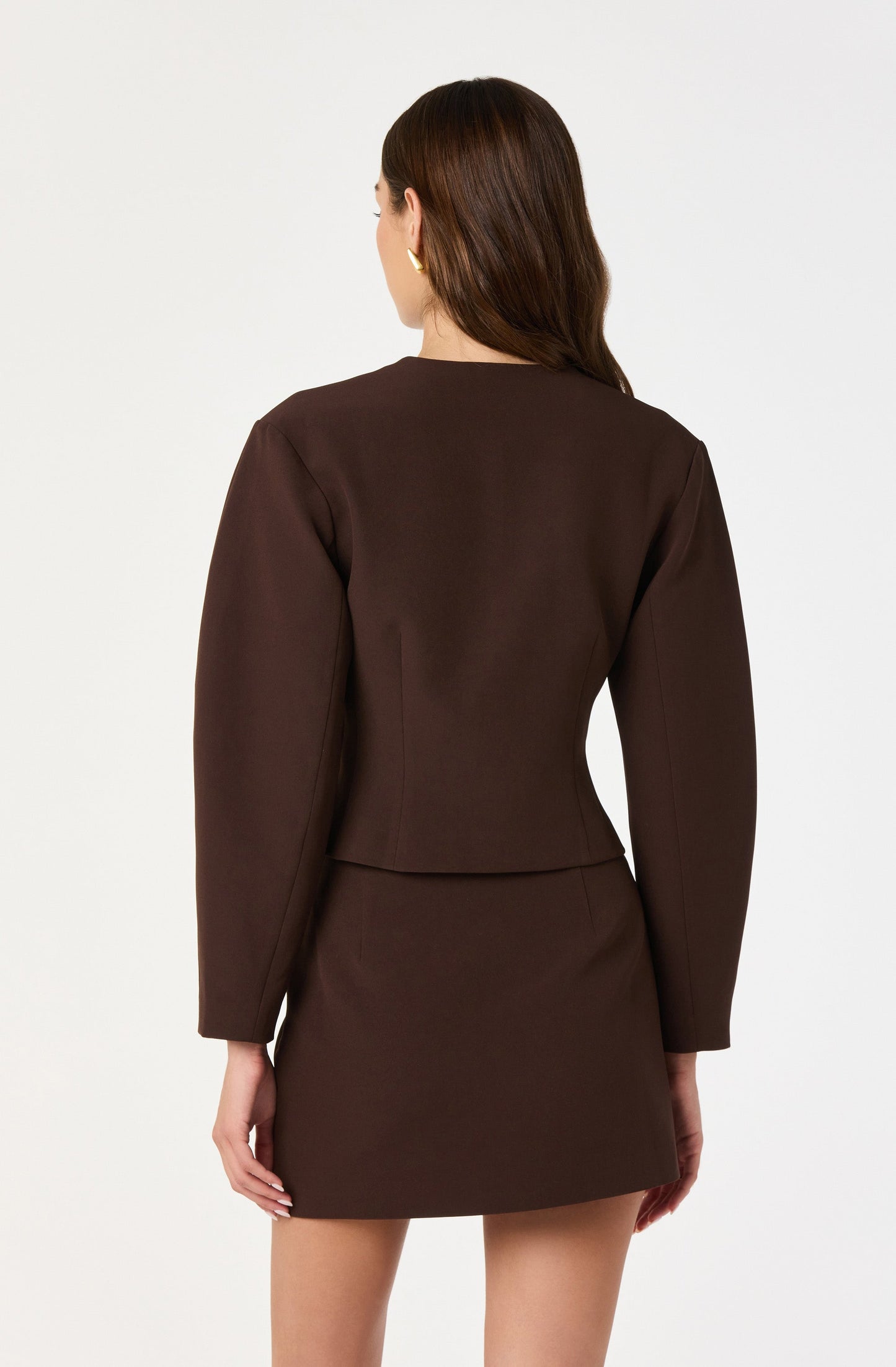 Collarless Tailored Blazer