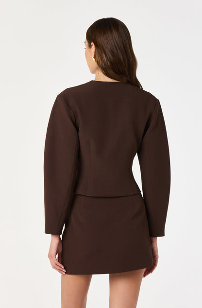 Collarless Tailored Blazer