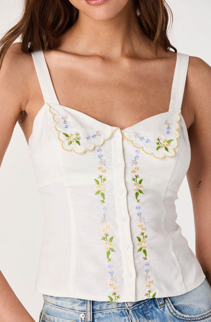 Shaya Floral Embroidered Top