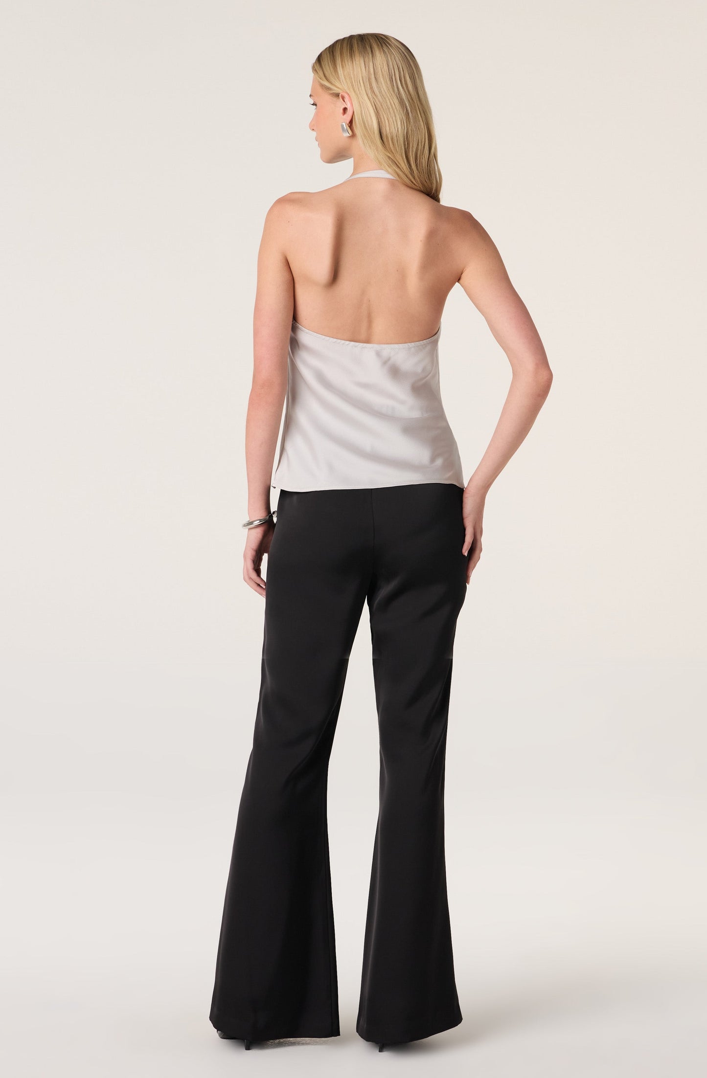 Variel Satin Halter Top