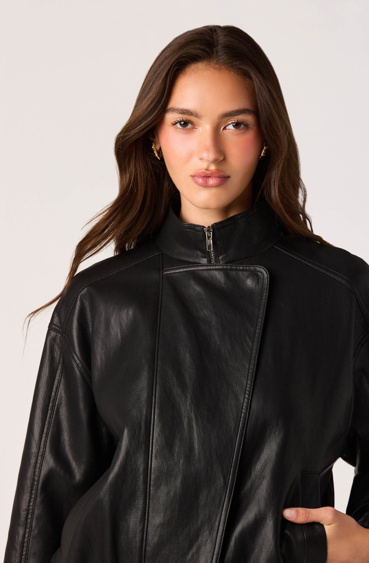 Jett Faux Leather Moto Jacket