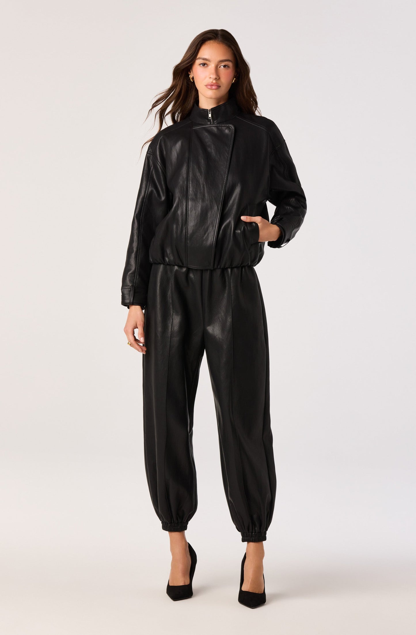 Jett Faux Leather Moto Jacket
