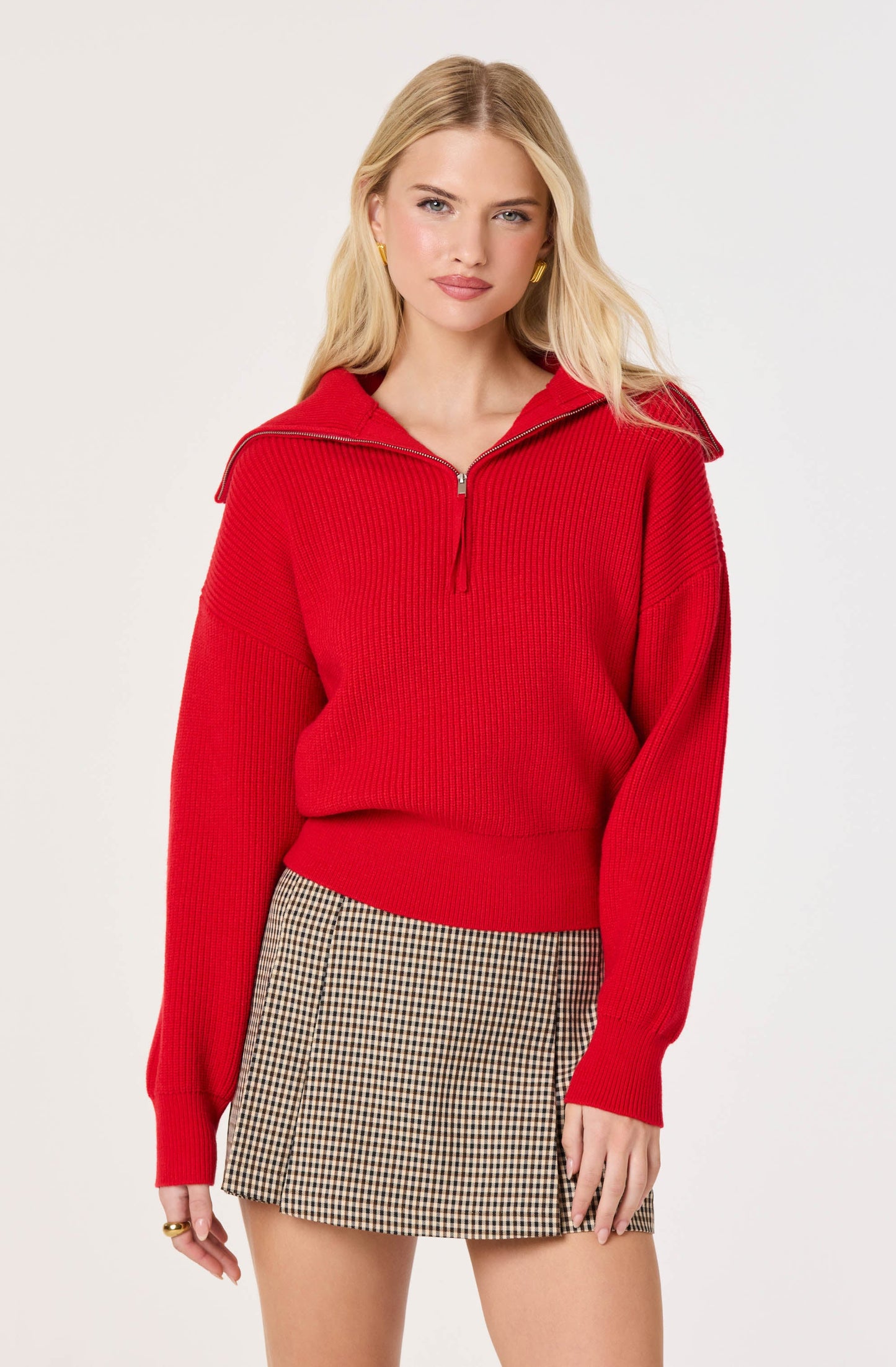 Lucette Quarter Zip Sweater