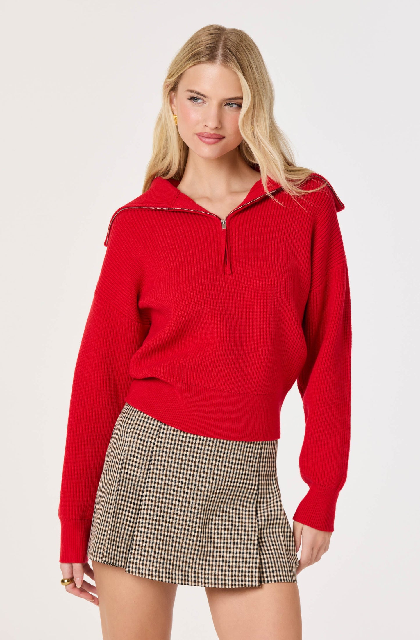 Lucette Quarter Zip Sweater
