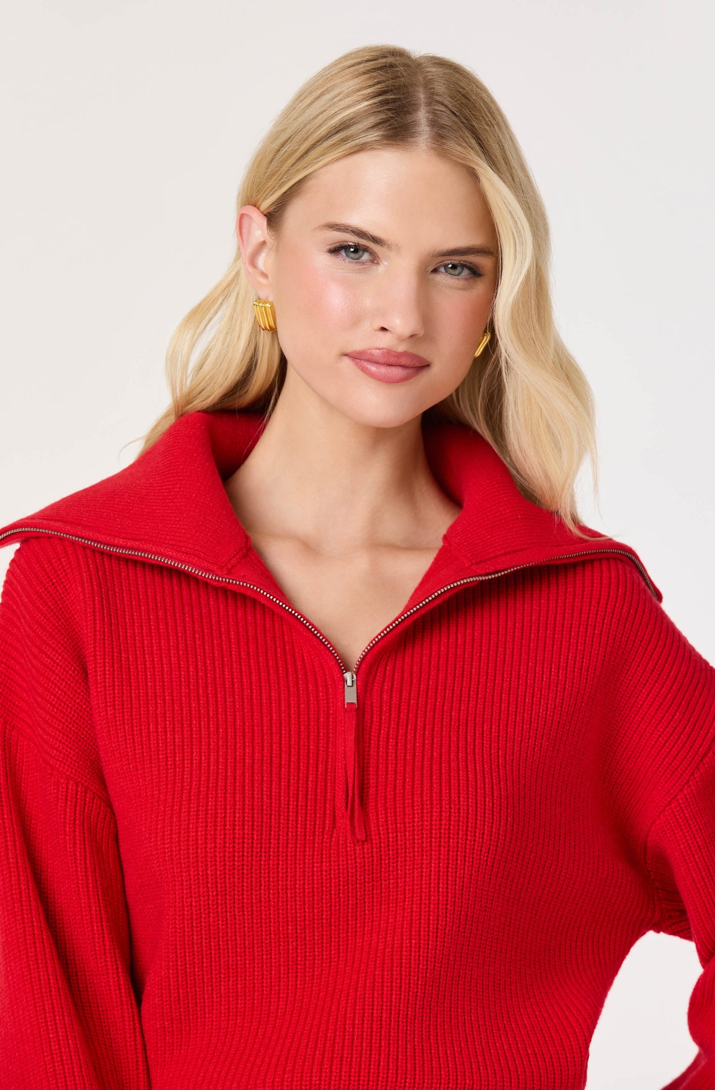 Lucette Quarter Zip Sweater